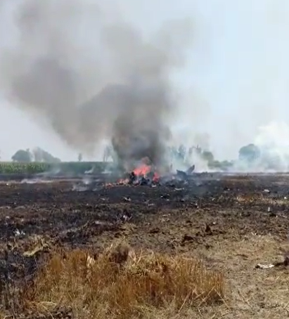 पंजाब के होशियारपुर में भारतीय वायुसेना का मिग-29 विमान दुर्घटनाग्रस्त, पायलट सुरक्षित, देखे वीडियो