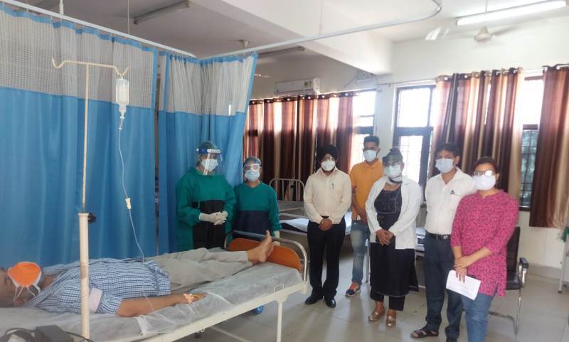 गुरदासपुर में कोविड़ मरीज को मिली रेडिमेड इम्यूनिटी, अस्पताल में दाखिल होने से होगा बचाव