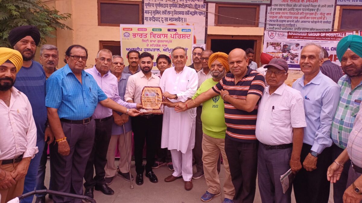 ਭਾਰਤ ਵਿਕਾਸ ਪ੍ਰੀਸ਼ਦ ਵੱਲੋਂ ਲਗਾਇਆ ਗਿਆ ਮੁਫ਼ਤ ਮੈਡੀਕਲ ਕੈਂਪ, ਰਮਨ ਬਹਿਲ ਨੇ ਕੀਤੀ ਮੁੱਖ ਮਹਿਮਾਨ ਵਜੋਂ ਸ਼ਿਰਕਤ