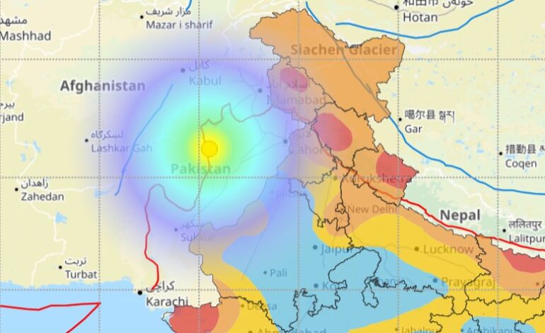 ਪੰਜਾਬ ਸਮੇਤ ਕਈ ਸੂਬਿਆ ਅੰਦਰ ਭੂਚਾਲ ਦੇ ਝਟਕੇ, 5.8 ਦੀ ਤੀਬਰਤਾ ਨਾਲ ਪਾਕਿਸਤਾਨ ਆਇਆ ਭੁਚਾਲ