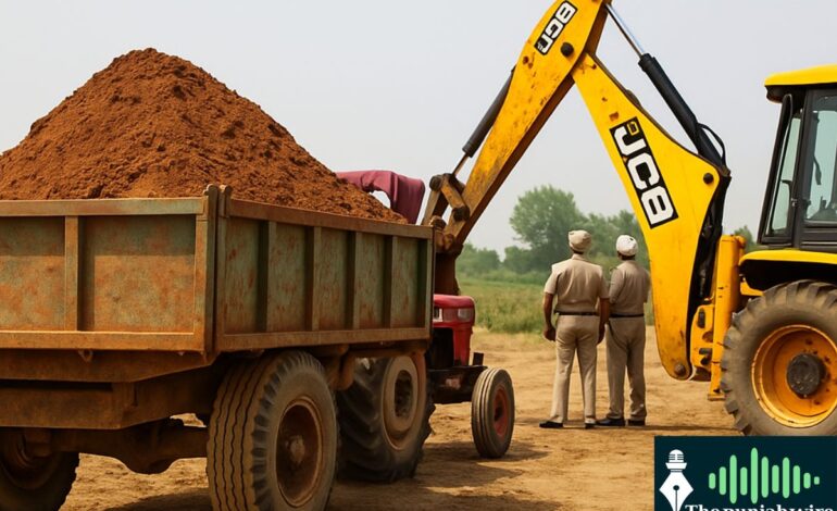 ਕਲਾਨੌਰ ਇਲਾਕੇ ’ਚ ਗ਼ੈਰਕਾਨੂੰਨੀ ਮਾਈਨਿੰਗ, JCB ਅਤੇ ਟਰੈਕਟਰ ਸਮੇਤ ਦੋ ਨੌਜਵਾਨ ਕਾਬੂ