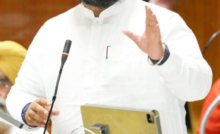 ਬੀ.ਬੀ.ਐਮ.ਬੀ.  ਦਾ ਗਠਨ ਪਿਛਲੀਆਂ ਸਰਕਾਰਾਂ ਦੀ ਇਤਿਹਾਸਕ ਗਲਤੀ -ਹਰਜੋਤ ਬੈਂਸ