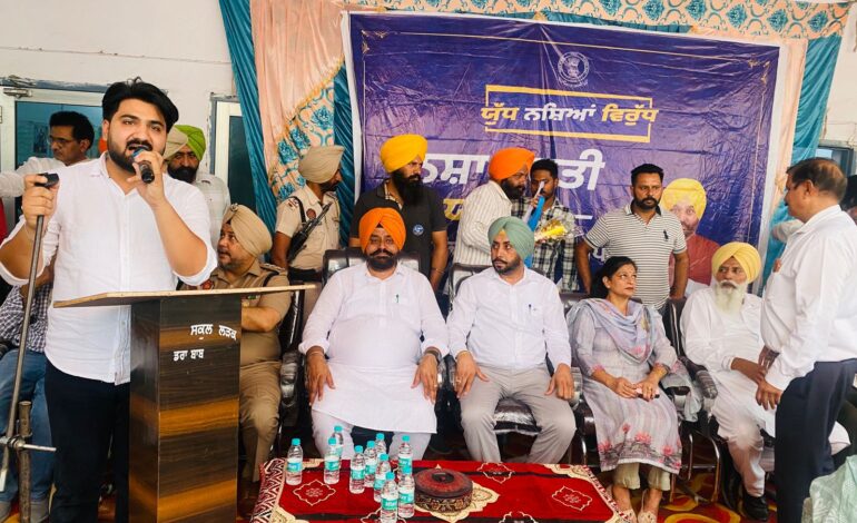 ਵਿਧਾਇਕ ਗੁਰਦੀਪ ਸਿੰਘ ਰੰਧਾਵਾ ਦੀ ਅਗਵਾਈ ਹੇਠ ਨਸ਼ਾ ਮੁਕਤੀ ਯਾਤਰਾ ਤਹਿਤ ਪਿੰਡ ਮਸਤਕੋਟ, ਵਡਾਲਾ ਬਾਂਗਰ, ਸ਼ਾਹਪੁਰ ਅਮਰਗੜ੍ਹ, ਮੱਲਿਆਂਵਾਲ, ਖਾਨੋਵਾਲ ਤੇ ਵਿਰਕ ਵਿਖੇ ਹੋਈਆਂ ਜਾਗਰੂਕਤਾ ਸਭਾਵਾਂ