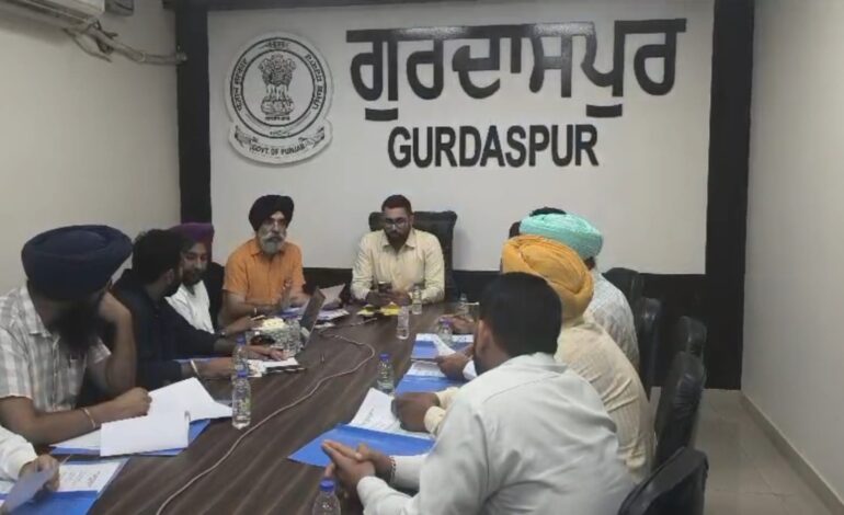 ਚਾਲੂ ਸਾਲ ਦੌਰਾਨ ਜ਼ਿਲ੍ਹਾ ਗੁਰਦਾਸਪੁਰ ਨੂੰ ਪ੍ਰਦੂਸ਼ਣ ਮੁਕਤ ਬਣਾਉਣ ਸਭ ਧਿਰਾਂ ਦੇ ਸਹਿਯੋਗ ਦੀ ਜ਼ਰੂਰਤ:ਡਿਪਟੀ ਕਮਿਸ਼ਨਰ