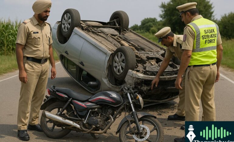 ਗੁਰਦਾਸਪੁਰ ‘ਚ ਦਰਦਨਾਕ ਸੜਕ ਹਾਦਸਾ: ਕਾਰ ਤੇ ਮੋਟਰਸਾਈਕਲ ਵਿਚਾਲੇ ਭਿੜੰਤ, ਇਕ ਦੀ ਮੌਤ, ਮਹਿਲਾ ਤੇ ਬੱਚੀ ਗੰਭੀਰ ਜਖਮੀ