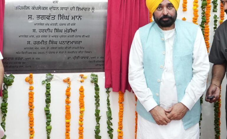 ਤਹਿਸੀਲਾਂ ਨੂੰ ਭ੍ਰਿਸ਼ਟਾਚਾਰ ਮੁਕਤ ਬਣਾਉਣ ਵੱਲ ਵਧ ਰਿਹਾ ਹੈ ਪੰਜਾਬ: ਮੁੱਖ ਮੰਤਰੀ