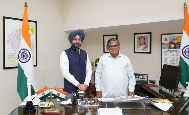 ਪੰਜਾਬ ਦੇ ਐਡਵੋਕੇਟ ਜਨਰਲ ਐਮ.ਐਸ. ਬੇਦੀ ਨੇ ਰਾਜਪਾਲ ਨਾਲ ਕੀਤੀ ਮੁਲਾਕਾਤ