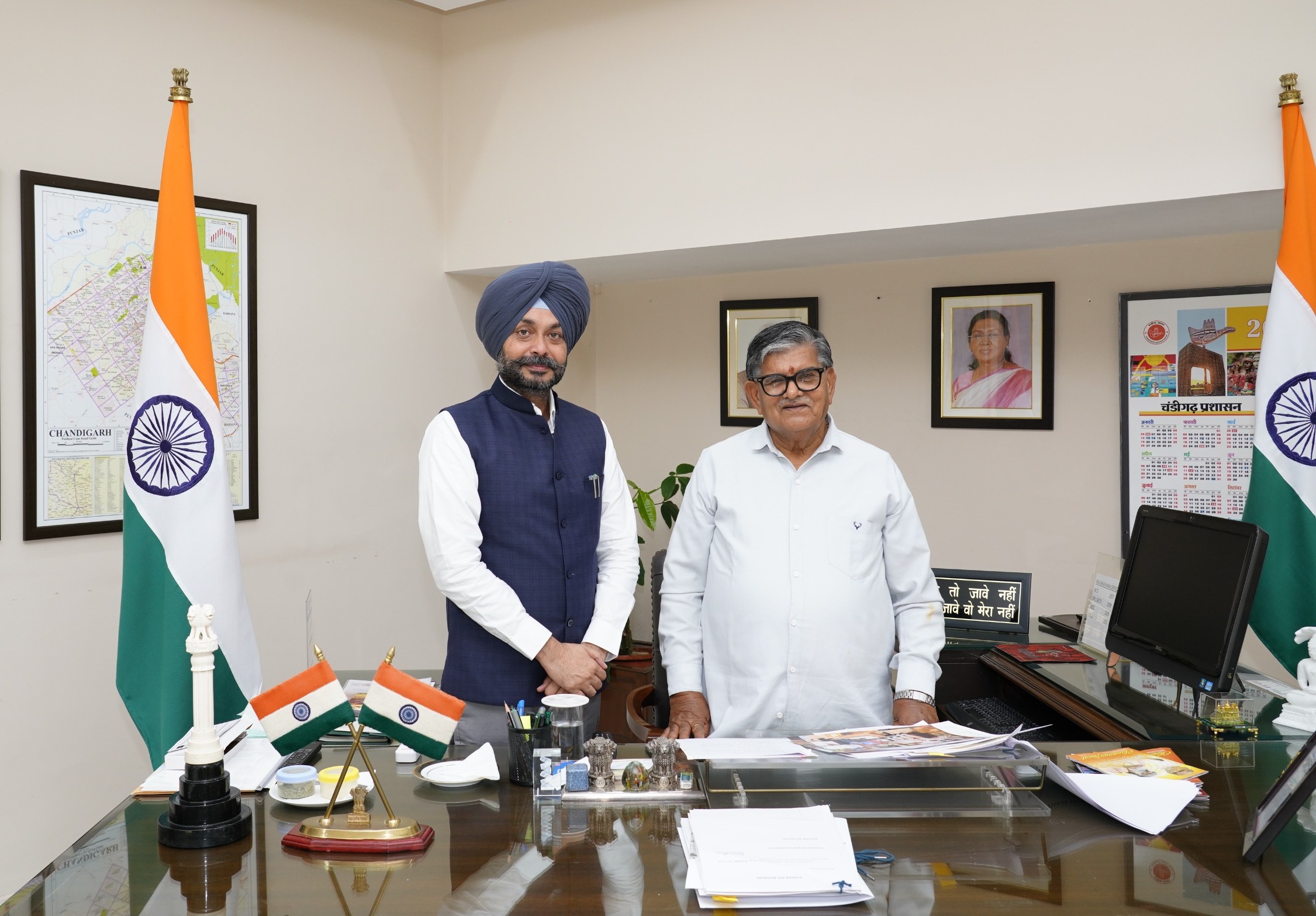 ਪੰਜਾਬ ਦੇ ਐਡਵੋਕੇਟ ਜਨਰਲ ਐਮ.ਐਸ. ਬੇਦੀ ਨੇ ਰਾਜਪਾਲ ਨਾਲ ਕੀਤੀ ਮੁਲਾਕਾਤ