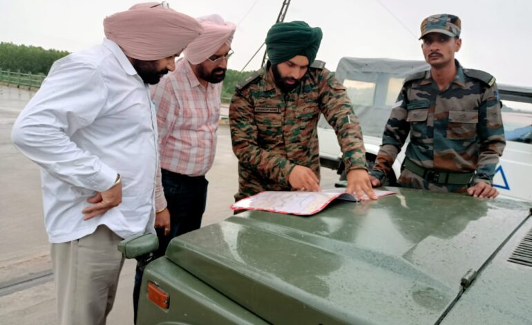 ਡੇਰਾ ਬਾਬਾ ਨਾਨਕ ਤਹਿਸੀਲ ਵਿੱਚ ਹੜ੍ਹ ਰੋਕੂ ਪ੍ਰਬੰਧਾਂ ਦਾ ਜਾਇਜ਼ਾ ਲਿਆ