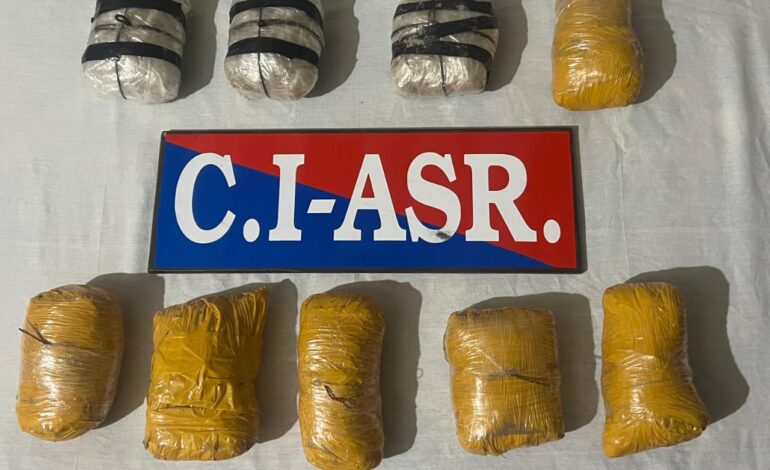 ਸਰਹੱਦ ਪਾਰੋਂ ਨਸ਼ਾ ਤਸਕਰੀ ਕਰਨ ਵਾਲੇ ਨੈੱਟਵਰਕ ਦਾ ਅੰਮ੍ਰਿਤਸਰ ਵਿੱਚ ਪਰਦਾਫਾਸ਼  ; 5 ਕਿਲੋ ਹੈਰੋਇਨ ਸਮੇਤ ਚਾਰ ਗ੍ਰਿਫ਼ਤਾਰ