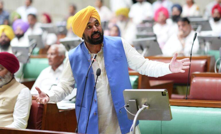 ਮੁੱਖ ਮੰਤਰੀ ਨੇ ਵਿਧਾਨ ਸਭਾ ਵਿੱਚ ‘ਪੰਜਾਬ ਧਾਰਮਿਕ ਗ੍ਰੰਥਾਂ ਵਿਰੁੱਧ ਅਪਰਾਧ ਦੀ ਰੋਕਥਾਮ ਬਾਰੇ ਬਿੱਲ, 2025’ ਪੇਸ਼ ਕੀਤਾ