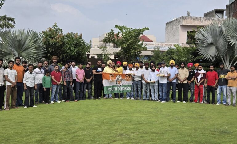 ਦੇਸ਼ ਦੀ ਰਾਜਨੀਤੀ ਵਿੱਚ ਅਹਿਮ ਭੂਮਿਕਾ ਨਿਭਾ ਰਹੀ ਹੈ ਯੂਥ ਕਾਂਗਰਸ: ਐਡਵੋਕੇਟ ਪਾਹੜਾ