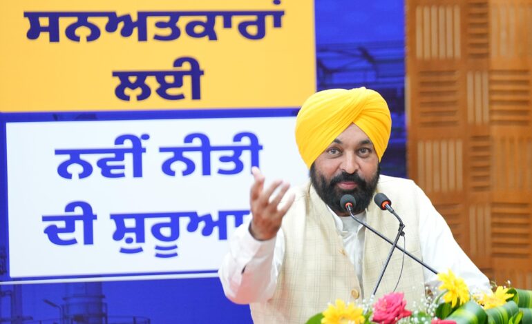 ਮੁੱਖ ਮੰਤਰੀ ਵੱਲੋਂ ਪੰਜਾਬ ਨੂੰ ਦੇਸ਼ ਦਾ ਉਦਯੋਗਿਕ ਹੱਬ ਬਣਾਉਣ ਦੇ ਉਦੇਸ਼ ਨਾਲ ਪ੍ਰਮਾਣਿਤ ਪੇਸ਼ੇਵਰਾਂ ਨੂੰ ਸੂਚੀਬੱਧ ਕਰਨ ਲਈ ਨੀਤੀ ਲਾਂਚ