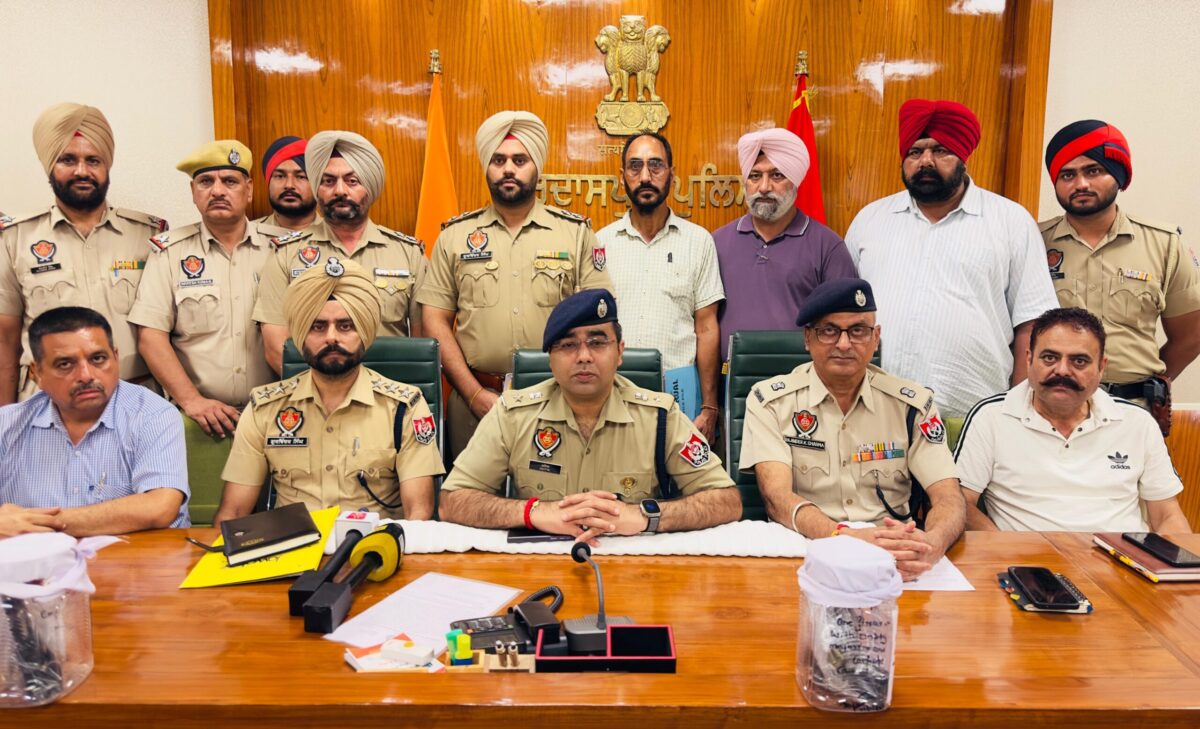 ਗੁਰਦਾਸਪੁਰ ਪੁਲਿਸ ਨੇ 18 ਘੰਟਿਆਂ ‘ਚ ਫਾਇਰਿੰਗ ਦੇ ਦੋਸ਼ੀਆਂ ਨੂੰ ਕੀਤਾ ਗ੍ਰਿਫਤਾਰ, ਹਥਿਆਰ ਬਰਾਮਦ
