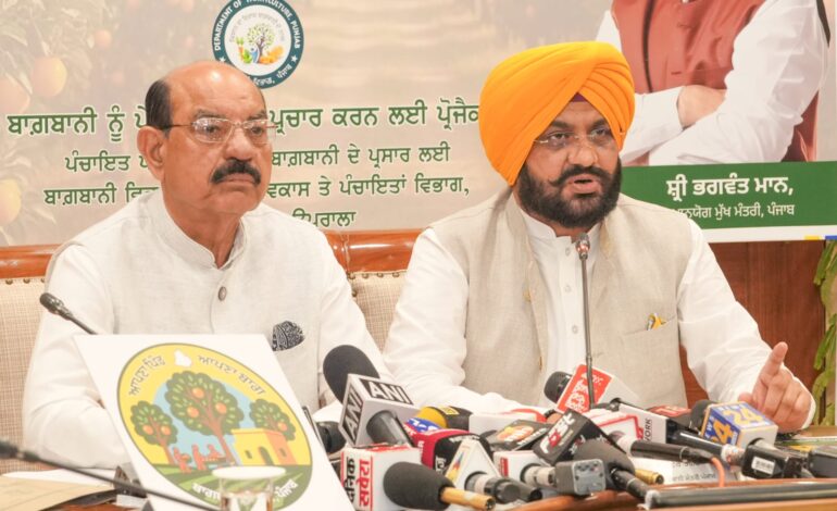 ਪੰਜਾਬ ਸਰਕਾਰ ਨੇ ਪੰਚਾਇਤੀ ਜ਼ਮੀਨਾਂ ´ਤੇ ਫ਼ਲਦਾਰ ਪੌਦੇ ਲਾਉਣ ਲਈ ਵਿੱਢੀ ਵਿਸ਼ੇਸ ਮੁਹਿੰਮ