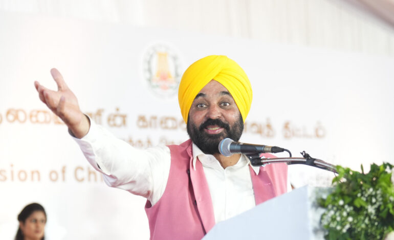 ਤਾਮਿਲਨਾਡੂ ਦੀ ‘ਮੁੱਖ ਮੰਤਰੀ ਬਰੇਕਫਾਸਟ ਸਕੀਮ’ ਨੂੰ ਪੰਜਾਬ ਵਿੱਚ ਲਾਗੂ ਕਰਨ ਦੀ ਸੰਭਾਵਨਾ ਲੱਭਾਂਗੇ: ਮੁੱਖ ਮੰਤਰੀ ਭਗਵੰਤ ਮਾਨ