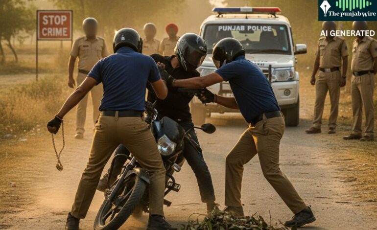 “ਗੁਰਦਾਸਪੁਰ ਪੁਲਿਸ ਦੀ ਤੇਜ਼ ਕਾਰਵਾਈ: ਲੁੱਟ-ਖੋਹ ਵਾਲੇ ਦੋ ਨੌਜਵਾਨ ਵਾਰਦਾਤ ਦੇ ਚੰਦ ਘੰਟਿਆ ਅੰਦਰ ਕਾਬੂ, ਸੋਨੇ ਦੀ ਚੇਨ ਅਤੇ ਦੇਸੀ ਕੱਟਾ ਸਮੇਤ ਮੋਟਰਸਾਈਕਲ ਬਰਾਮਦ”
