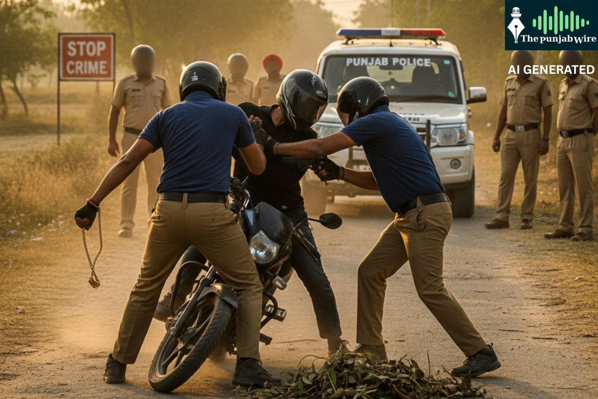 “ਗੁਰਦਾਸਪੁਰ ਪੁਲਿਸ ਦੀ ਤੇਜ਼ ਕਾਰਵਾਈ: ਲੁੱਟ-ਖੋਹ ਵਾਲੇ ਦੋ ਨੌਜਵਾਨ ਵਾਰਦਾਤ ਦੇ ਚੰਦ ਘੰਟਿਆ ਅੰਦਰ ਕਾਬੂ, ਸੋਨੇ ਦੀ ਚੇਨ ਅਤੇ ਦੇਸੀ ਕੱਟਾ ਸਮੇਤ ਮੋਟਰਸਾਈਕਲ ਬਰਾਮਦ”