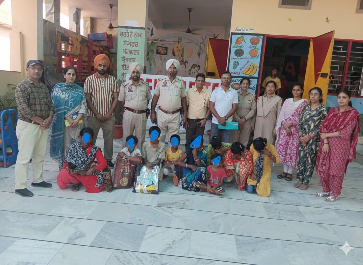 ਬਾਲ ਸੁਰੱਖਿਆ ਯੂਨਿਟ ਨੇ ਗੁਰਦਾਸਪੁਰ ਬਾਜ਼ਾਰਾਂ ਵਿੱਚ ਭੀਖ ਮੰਗਦੇ ਅੱਠ ਬੱਚਿਆਂ ਨੂੰ ਬਚਾਇਆ