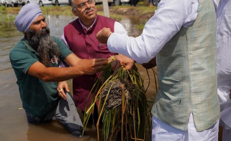 ਕੇਂਦਰੀ ਮੰਤਰੀ ਸ਼ਿਵਰਾਜ ਚੌਹਾਨ ਤੇ ਕੇਂਦਰੀ ਰਾਜ ਮੰਤਰੀ ਰਵਨੀਤ ਸਿੰਘ ਬਿੱਟੂ ਵੱਲੋਂ ਜ਼ਿਲ੍ਹਾ ਗੁਰਦਾਸਪੁਰ ਦੇ ਹੜ੍ਹ ਪ੍ਰਭਾਵਿਤ ਖੇਤਰਾਂ ਦਾ ਦੌਰਾ