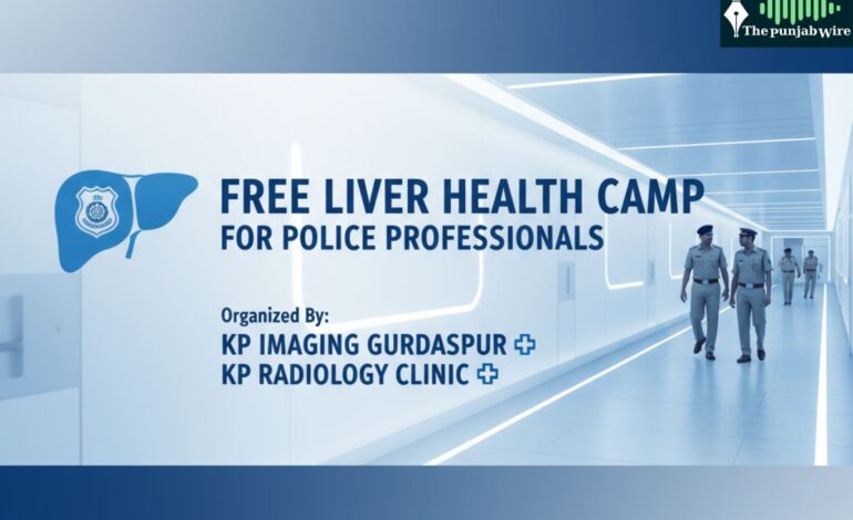 ਪੁਲਿਸ ਜਵਾਨਾਂ ਦੀ ਸਿਹਤ ਸੰਭਾਲ ਲਈ ਕੇ.ਪੀ. ਇਮੇਜਿੰਗ ਦਾ ਵੱਡਾ ਉਪਰਾਲਾ: ਪੁਲਿਸ ਕਰਮਚਾਰੀਆਂ ਲਈ ਲੱਗੇਗਾ ਮੁਫਤ ਲੀਵਰ ਸਿਹਤ ਜਾਂਚ ਕੈਂਪ