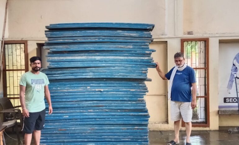 ਭਾਰੀ ਬਾਰਸ਼ਾਂ ਕਾਰਨ ਜੂਡੋ ਮੈਟ ਤੇ ਹੋਰ ਖੇਡ ਸਮਾਨ ਹੋਇਆ ਬਰਬਾਦ