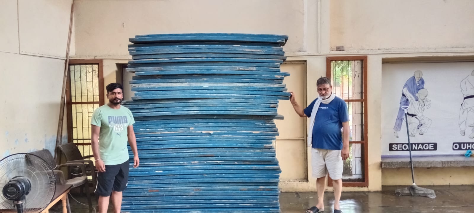 ਭਾਰੀ ਬਾਰਸ਼ਾਂ ਕਾਰਨ ਜੂਡੋ ਮੈਟ ਤੇ ਹੋਰ ਖੇਡ ਸਮਾਨ ਹੋਇਆ ਬਰਬਾਦ