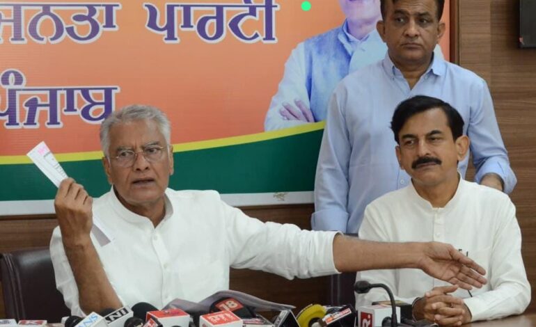 ਪੰਜਾਬ ਸਰਕਾਰ ਦੇ ਤਰਕਹੀਣ ਆਂਕੜਿਆਂ ਦੇ ਗੁਬਾਰੇ ਦੀ ਹਵਾ ਕੱਢੀ ਸੁਨੀਲ ਜਾਖੜ ਨੇ