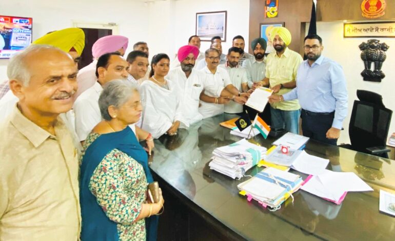 ਮਕੌੜਾ ਪੱਤਣ ‘ਤੇ ਪੱਕਾ ਪੁਲ ਬਣਾਉਣ ਦੀ ਮੰਗ ਨੂੰ ਲੈ ਕੇ ਡੀਸੀ ਨੂੰ ਮੰਗ ਪੱਤਰ ਸੌਂਪਿਆ