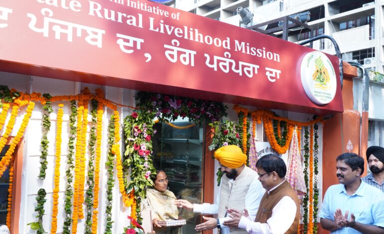 ਤਰੁਨਪ੍ਰੀਤ ਸਿੰਘ ਸੌਂਦ ਵੱਲੋਂ ਪੰਜਾਬ ਦੀ ਪੇਂਡੂ ਪ੍ਰਤਿਭਾ ਅਤੇ ਮਹਿਲਾ ਸਸ਼ਕਤੀਕਰਨ ਨੂੰ ਉਤਸ਼ਾਹਿਤ ਕਰਨ ਲਈ ਪੰਜਾਬ ਸਿਵਲ ਸਕੱਤਰੇਤ ਵਿਖੇ “ਪਹਿਲ ਮਾਰਟ” ਦਾ ਉਦਘਾਟਨ