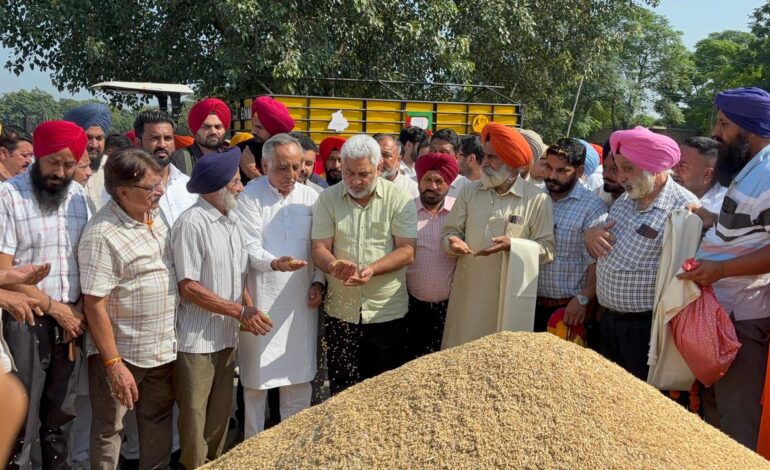 ਕੈਬਨਿਟ ਮੰਤਰੀ ਲਾਲ ਚੰਦ ਕਟਾਰੂਚੱਕ ਨੇ ਗੁਰਦਾਸਪੁਰ ਦਾਣਾ ਮੰਡੀ ਵਿੱਚ ਝੋਨੇ ਦੀ ਖ਼ਰੀਦ ਦਾ ਜਾਇਜ਼ਾ ਲਿਆ