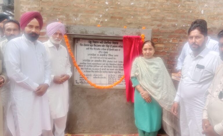ਕੈਬਨਿਟ ਮੰਤਰੀ ਡਾ. ਬਲਜੀਤ ਕੌਰ ਵੱਲੋਂ ਮਲੋਟ ਦੇ ਵੱਖ-ਵੱਖ ਪਿੰਡਾਂ ‘ਚ ਕਰੀਬ 3.31 ਕਰੋੜ ਰੁਪਏ ਦੀ ਲਾਗਤ ਵਾਲੇ ਵਿਕਾਸ ਕਾਰਜਾਂ ਦੀ ਸ਼ੁਰੂਆਤ