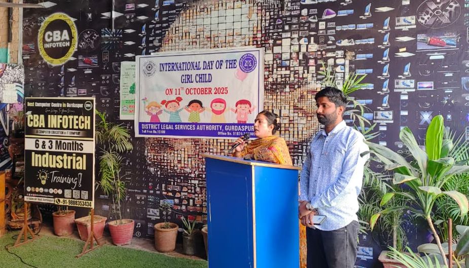 ਸੀ.ਬੀ.ਏ ਇਨਫੋਟੈਕ, ਗੁਰਦਾਸਪੁਰ ਵਿਖੇ ਇੰਟਰਨੈਸ਼ਨਲ ਡੇਅ ਆਫ਼ ਦ ਗਰਲ ਚਾਇਲਡ ਮੌਕੇ ਕਾਨੂੰਨੀ ਸੈਮੀਨਾਰ ਦਾ ਆਯੋਜਨ
