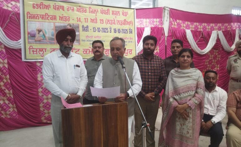 ਪੰਜਾਬ ਸਰਕਾਰ ਨੇ ਸੂਬੇ ਵਿੱਚ ਖੇਡ ਸੱਭਿਆਚਾਰ ਨੂੰ ਦਿੱਤਾ ਵੱਡਾ ਹੁਲਾਰਾ- ਰਮਨ ਬਹਿਲ