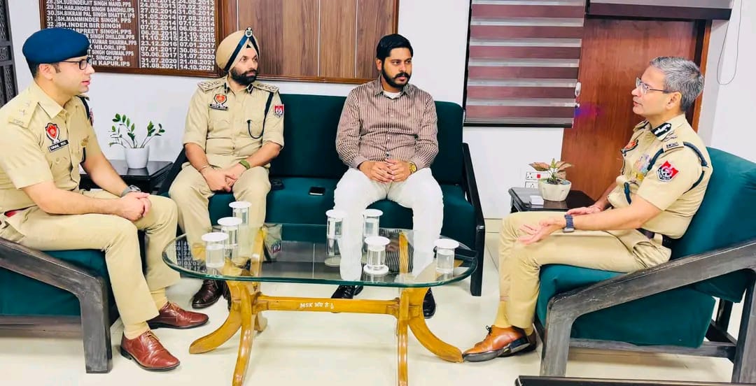 ਵਿਧਾਇਕ ਸ਼ੈਰੀ ਕਲਸੀ ਨੇ ਡੀ.ਜੀ.ਪੀ ਪੰਜਾਬ ਗੌਰਵ ਯਾਦਵ ਕੀਤੀ ਮੀਟਿੰਗ