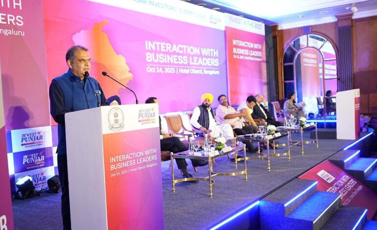 ਇਨਵੈਸਟ ਪੰਜਾਬ ਦੇ ਬੰਗਲੁਰੂ ਆਊਟਰੀਚ ਵਿੱਚ ਵੱਡੀ ਗਿਣਤੀ ‘ਚ ਪਹੁੰਚੇ ਨਿਵੇਸ਼ਕ: ਕੈਬਨਿਟ ਮੰਤਰੀ ਸੰਜੀਵ ਅਰੋੜਾ