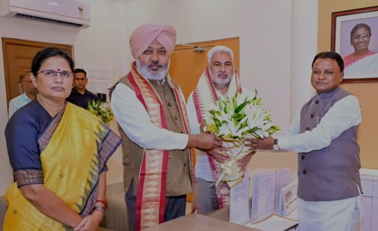 ਕੈਬਨਿਟ ਮੰਤਰੀਆਂ ਚੀਮਾ ਤੇ ਕਟਾਰੂਚੱਕ ਵੱਲੋਂ ਸ੍ਰੀ ਗੁਰੂ ਤੇਗ ਬਹਾਦਰ ਜੀ ਦੇ 350ਵੇਂ ਸ਼ਹੀਦੀ ਸਮਾਗਮ ਲਈ ਓਡੀਸ਼ਾ ਦੇ ਮੁੱਖ ਮੰਤਰੀ ਨੂੰ ਸੱਦਾ