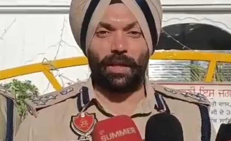 ਪੰਜਾਬ ਪੁਲਿਸ ਦੇ ਅਧਿਕਾਰ ਖੇਤਰ ਵਿੱਚ ਕਿਸੇ ਵੀ ਬਾਹਰੀ ਫੋਰਸ ਨੂੰ ਕਾਨੂੰਨ ਅਤੇ ਵਿਵਸਥਾ ਲਾਗੂਕਰਨ ਦੀ ਇਜਾਜਤ ਨਹੀਂ: ਡੀਆਈਜੀ ਨਾਨਕ ਸਿੰਘ