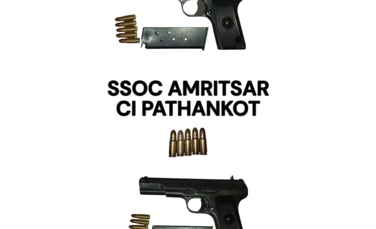 ਗੈਂਗਸਟਰ ਮਾਡਿਊਲ ਦੇ ਤਿੰਨ ਕਾਰਕੁਨ ਦੋ ਅਤਿ-ਆਧੁਨਿਕ ਪਿਸਤੌਲ ਸਮੇਤ ਕਾਬੂ