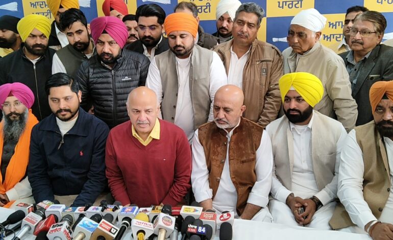 ਆਮ ਆਦਮੀ ਪਾਰਟੀ ਰਾਜਨੀਤੀ ਵਿਚ ਸੇਵਾ ਕਰਨ ਦੇ ਮਕਸਦ ਨਾਲ ਆਈ ਹੈ : ਮਨੀਸ਼ ਸਿਸੋਦੀਆ