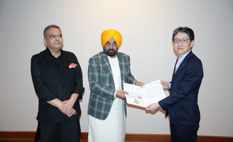 ਜਾਪਾਨ ਦੌਰੇ ਦੇ ਦੂਜੇ ਦਿਨ ਮੁੱਖ ਮੰਤਰੀ ਦੇ ਸੁਹਿਰਦ ਯਤਨਾਂ ਸਦਕਾ ਸੂਬੇ ਵਿੱਚ 400 ਕਰੋੜ ਰੁਪਏ ਦੇ ਨਿਵੇਸ਼ ਲਈ ਹੋਇਆ ਰਾਹ ਪੱਧਰਾ