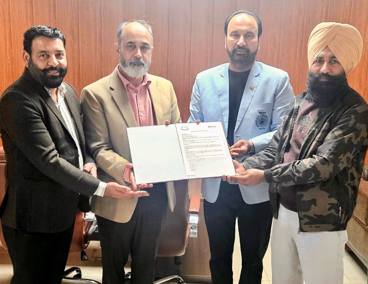 ਗੱਤਕੇ ਲਈ ਇਤਿਹਾਸਕ ਪੁਲਾਂਘ : ਨੀਲਮ ਯੂਨੀਵਰਸਿਟੀ ਤੇ ਐਨ.ਜੀ.ਏ.ਆਈ. ਵੱਲੋਂ ਗੱਤਕੇ ਦੇ ਵਿਕਾਸ ਲਈ ਭਾਈਵਾਲੀ