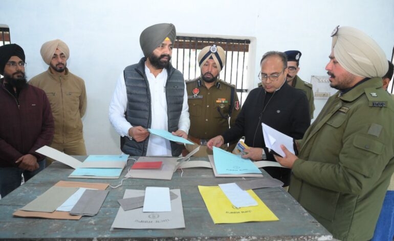 ਜੇਲ੍ਹ ਮੰਤਰੀ ਲਾਲਜੀਤ ਸਿੰਘ ਭੁੱਲਰ ਵੱਲੋਂ ਪਟਿਆਲਾ ਅਤੇ ਨਾਭਾ ਜੇਲ੍ਹਾਂ ਦਾ ਅਚਨਚੇਤ ਨਿਰੀਖਣ
