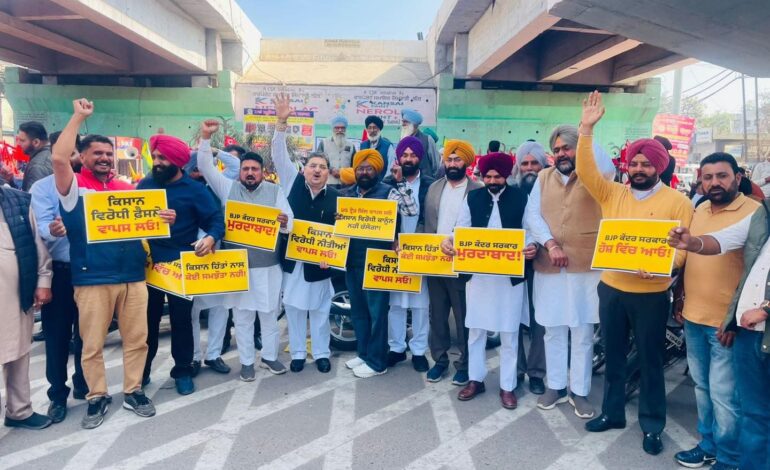 ਭਾਰਤ-ਅਮਰੀਕਾ ਵਪਾਰ ਸਮਝੌਤੇ ਖ਼ਿਲਾਫ਼ ‘ਆਪ’ ਦਾ ਪੰਜਾਬ ਭਰ ਵਿੱਚ ਜ਼ੋਰਦਾਰ ਪ੍ਰਦਰਸ਼ਨ, ਕੇਂਦਰ ‘ਤੇ ਦੇਸ਼ ਦੇ ਹਿੱਤ ਵੇਚਣ ਦਾ ਲਾਇਆ ਦੋਸ਼