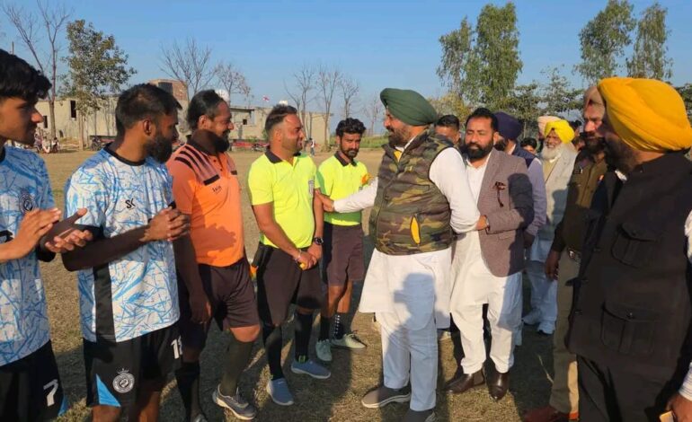 ਪੰਜਾਬ ਨੂੰ ‘ਮੁੜ ਰੰਗਲਾ ਪੰਜਾਬ’ ਬਣਾਉਣ ਲਈ ਨੌਜਵਾਨਾਂ ਨੂੰ ਸਮਾਜਿਕ ਬੁਰਾਈਆਂ ਤੋਂ ਦੂਰ ਕਰਕੇ ਖੇਡਾਂ ਨਾਲ ਜੋੜਿਆ ਜਾ ਰਿਹਾ ਹੈ- ਵਿਧਾਇਕ ਗੁਰਦੀਪ ਸਿੰਘ ਰੰਧਾਵਾ