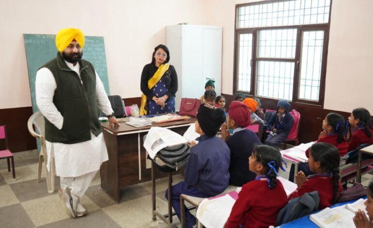 ਪੰਜਾਬ ਸਿੱਖਿਆ ਕ੍ਰਾਂਤੀ ਤਹਿਤ ਖਸਤਾ ਹਾਲ ਮਸੌਲ ਦੇ ਸਰਕਾਰੀ ਸਕੂਲ ਨੂੰ ਮਾਡਲ ਸਕੂਲ ਵਿੱਚ ਬਦਲਿਆ: ਹਰਜੋਤ ਸਿੰਘ ਬੈਂਸ