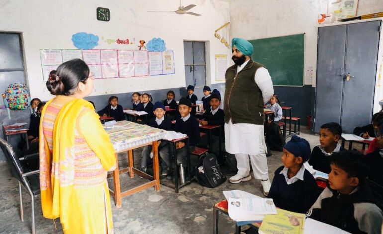 2,000 ਤੋਂ ਵੱਧ ਸਰਕਾਰੀ ਸਕੂਲਾਂ ਦਾ ਨਿਰੀਖਣ ਕਰਨ ਵਾਲੇ ਪੰਜਾਬ ਦੇ ਪਹਿਲੇ ਸਿੱਖਿਆ ਮੰਤਰੀ ਬਣੇ ਹਰਜੋਤ ਸਿੰਘ ਬੈਂਸ