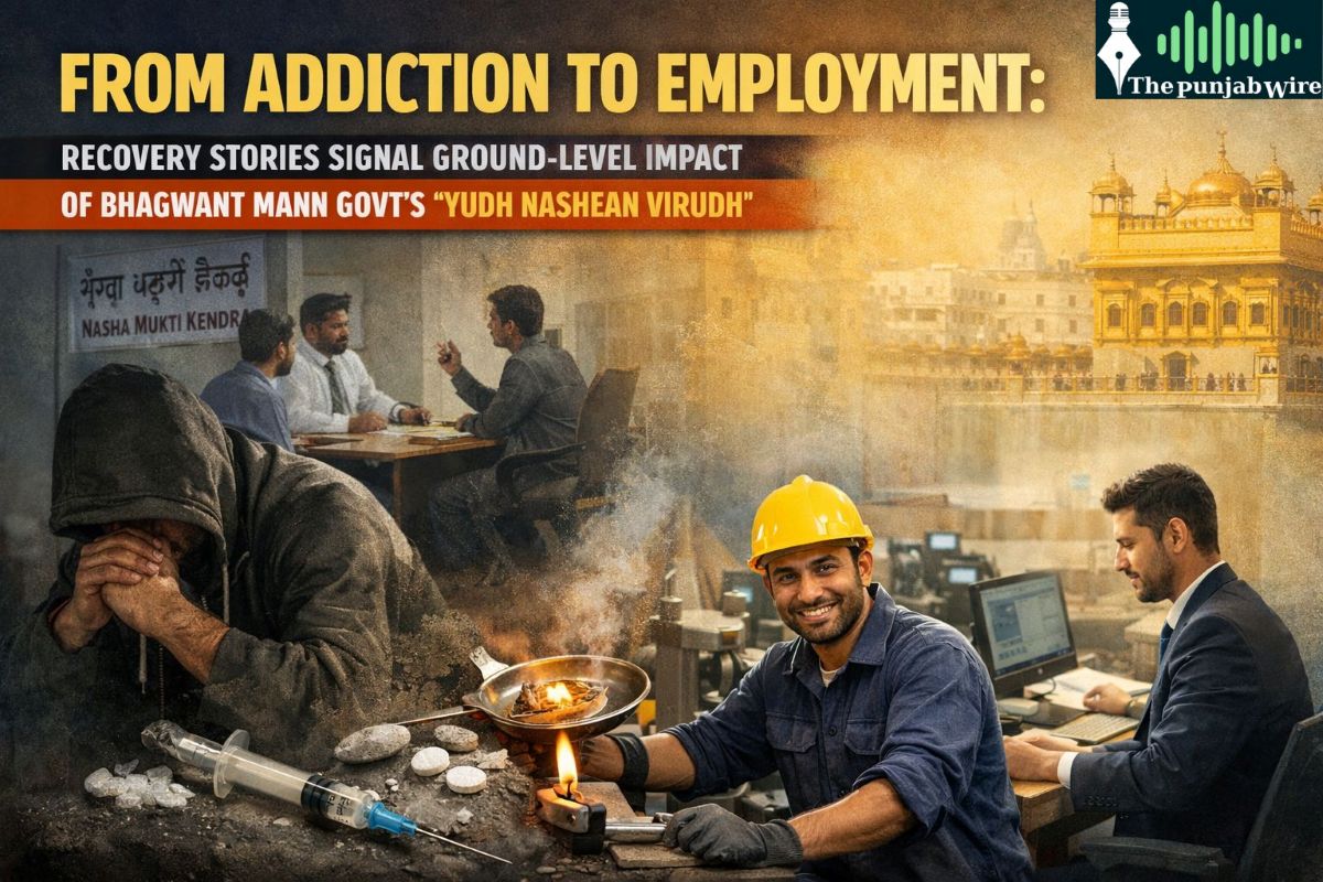 ਨਸ਼ਿਆਂ ਦੀ ਆਦਤ ਤੋਂ ਰੁਜ਼ਗਾਰ ਤੱਕ: ਨਸ਼ਿਆਂ ਤੋਂ ਉਭਰਨ ਦੀਆਂ ਕਹਾਣੀਆਂ ਭਗਵੰਤ ਮਾਨ ਸਰਕਾਰ ਦੀ ‘ਯੁੱਧ ਨਸ਼ਿਆਂ ਵਿਰੁੱਧ’ ਮੁਹਿੰਮ ਦੀ ਜ਼ਮੀਨੀ ਪੱਧਰ ‘ਤੇ ਪ੍ਰਭਾਵਸ਼ੀਲਤਾ ਦਾ ਪ੍ਰਤੱਖ ਪ੍ਰਮਾਣ