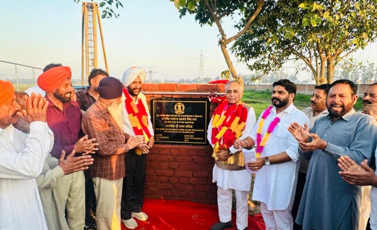 ਰਮਨ ਬਹਿਲ ਵੱਲੋਂ ਪਿੰਡ ਭੰਗਵਾਂ ਵਿਖੇ ਜਲ ਸਪਲਾਈ ਸਕੀਮ ਦਾ ਉਦਘਾਟਨ