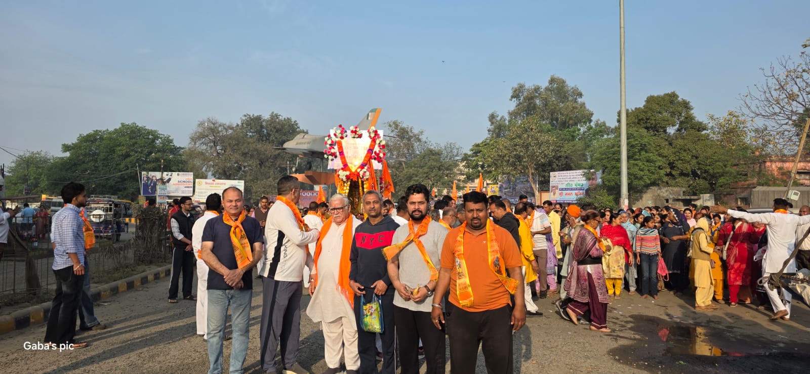 ਸ਼੍ਰੀ ਸਨਾਤਨ ਚੇਤਨਾ ਮੰਚ ਨੇ ਪੰਡੋਰੀ ਧਾਮ ਲਈ ਚਲੀ ਪੈਦਲ ਸ਼ੋਭਾ ਯਾਤਰਾ ਦਾ ਕੀਤਾ ਸਵਾਗਤ